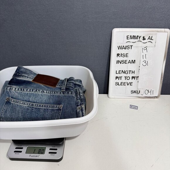 Carbon 2 Cobalt Mens Straight Leg Jeans Size 36 Light Wash Distressed Button Fly - Picture 11 of 15